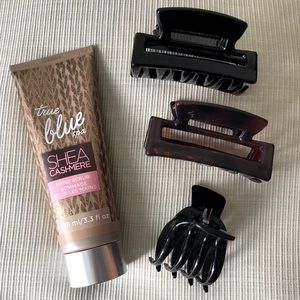 Bath&Body Works Hand Scrub/3 New Hair Clips